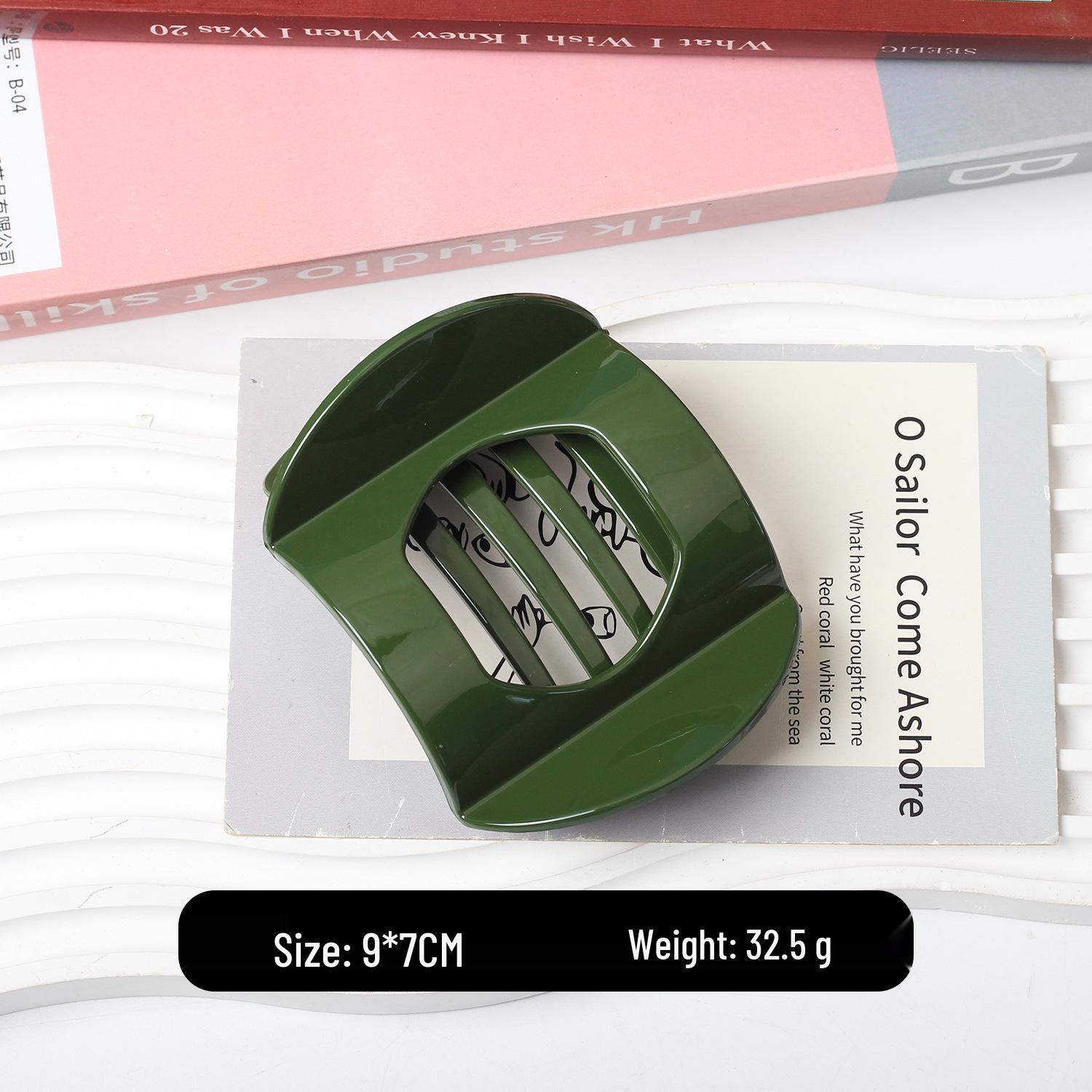 

Hollow Square Five-Tooth Hair Claw: Versatile Horizontal Clip for Headwear and Hair Styling