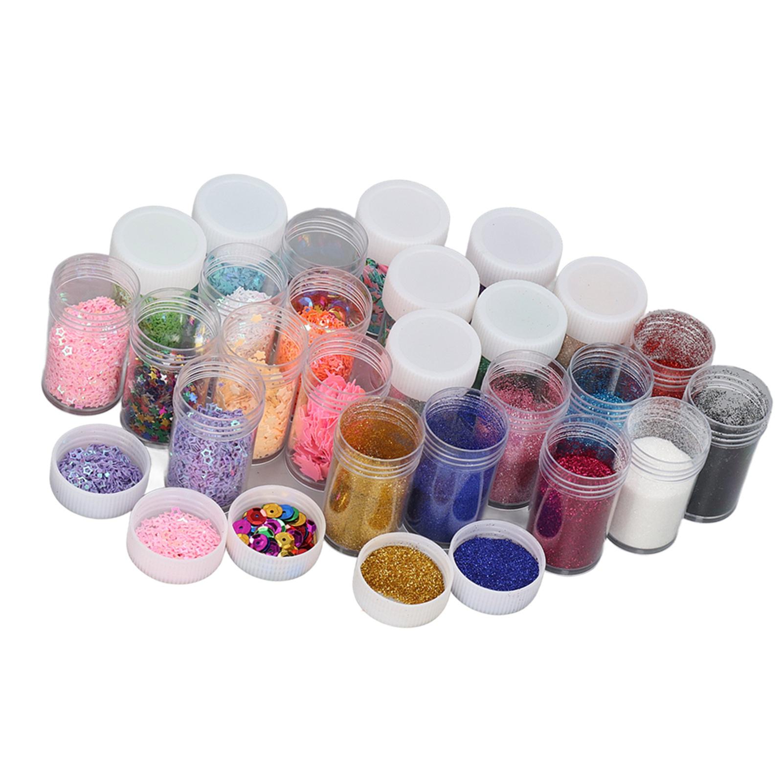 

24 шт., тонкие блестящие пайетки, красочные яркие блестящие пайетки для детского сада, своими руками, ручная работа