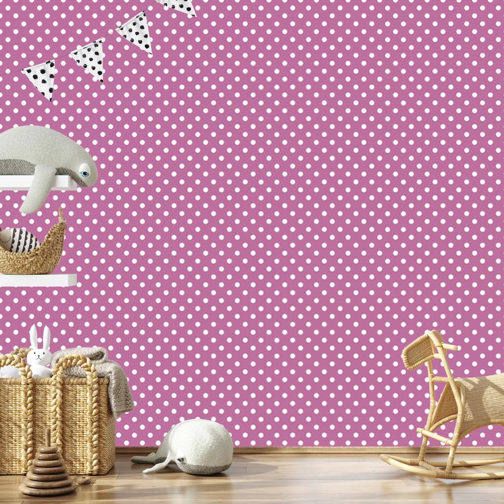 Purple Dots Wallpaper, Clear Detail for Living Room and Bedroom 50x1000