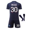 Parijs Messi 2324 Seizoen Voetbalshirt Volwassen Sportkleding Ademend Sneldrogend Korte Mouw Thuis tenue
