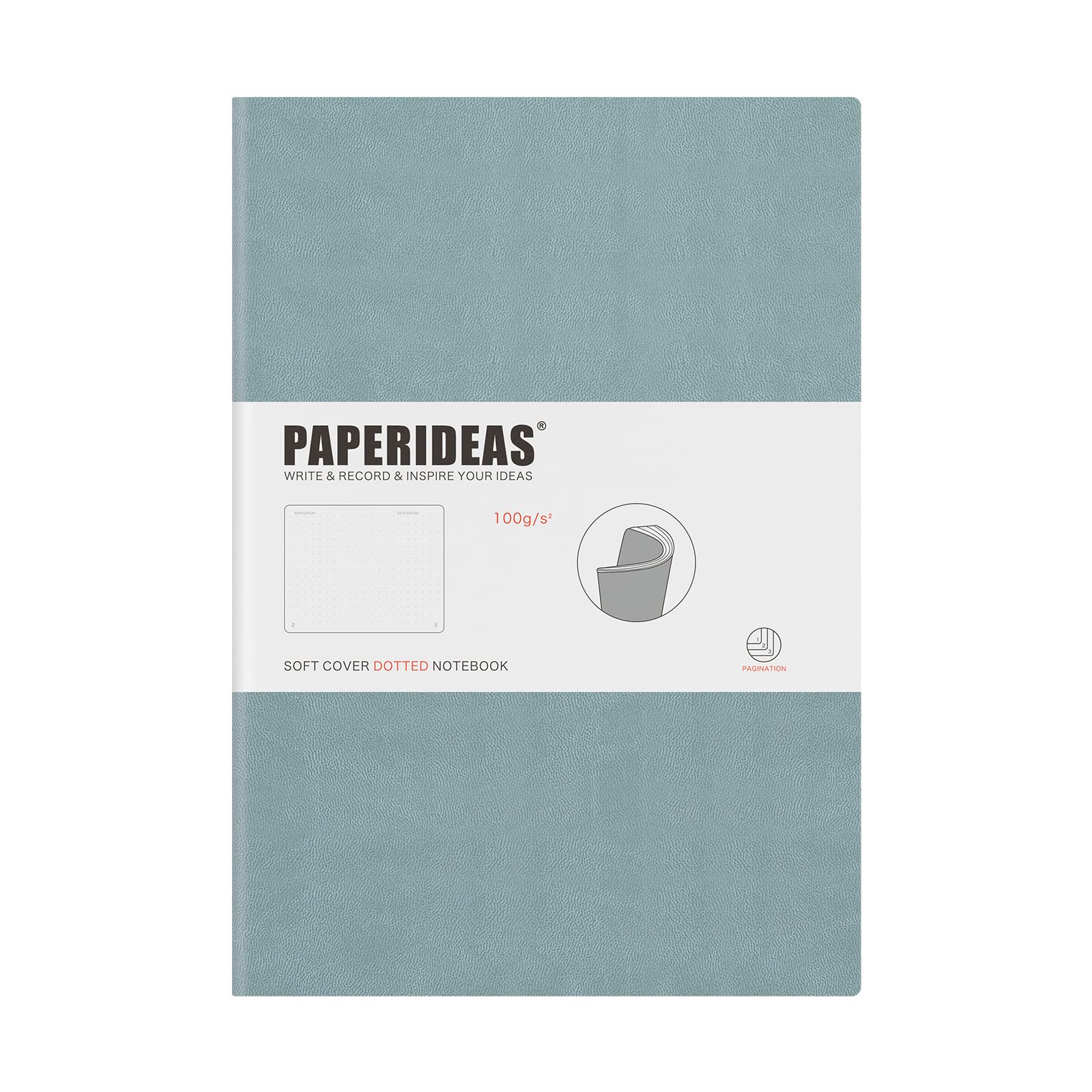 

PAPERIDEAS Notebook B5 Soft Cover Fog (Dot, Blue)