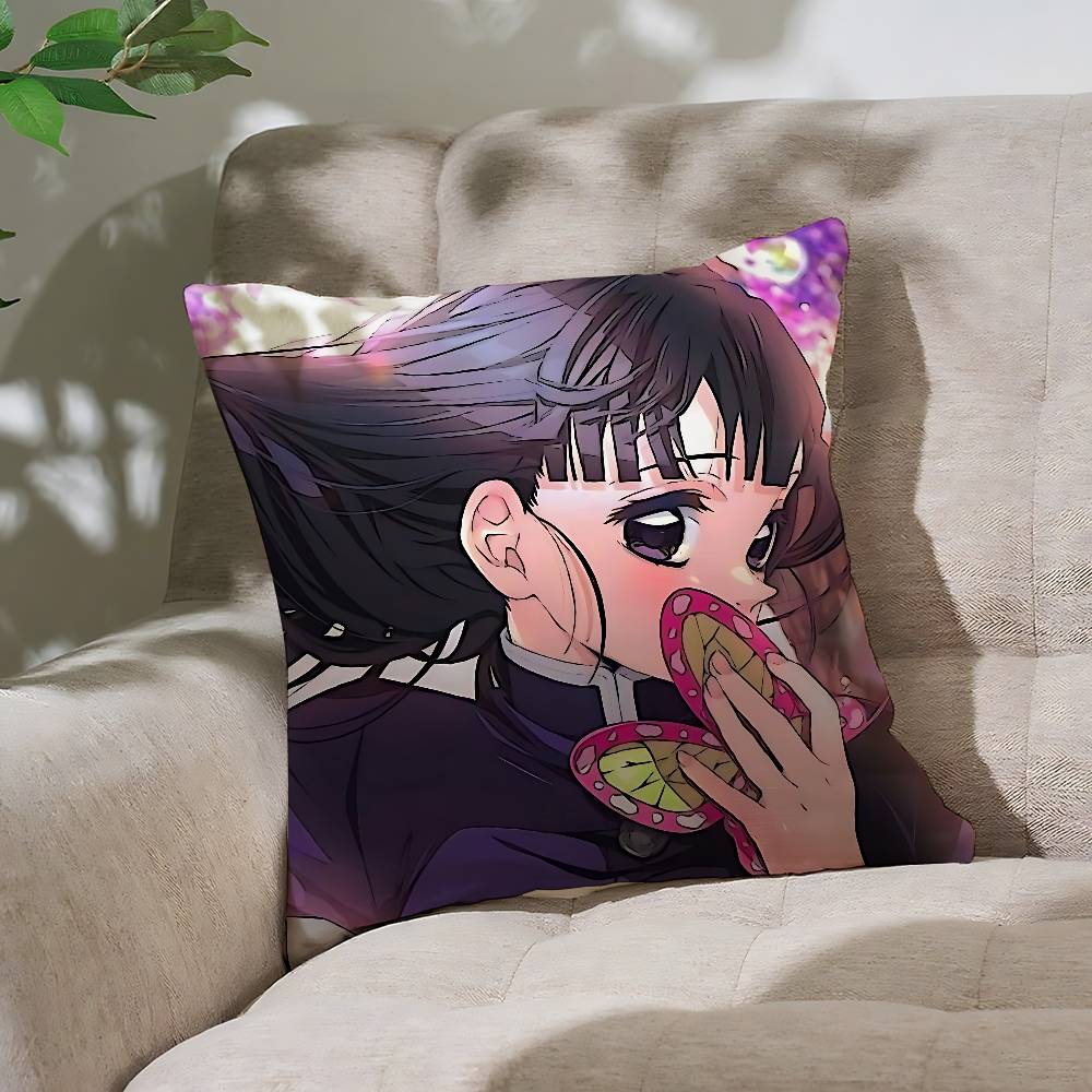 Anime Tsuyuri Kanao Pillow Case Cushion Cover Soft Cute Throw Pillow Case For Car Sofa Pillowcase Polyester With Zipper