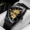 Automatic Mechanical Men Wristwatch Military Army Sport Male Clock Top Brand Luxury Skeleton Waterproof Hollow Watch