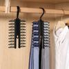 1/2 pièce Porte-cravates réglable à 20 crochets Rotatif Porte-cravates pour la maison Organisateur de garde-robe pour ceintures foulards pince à cravate