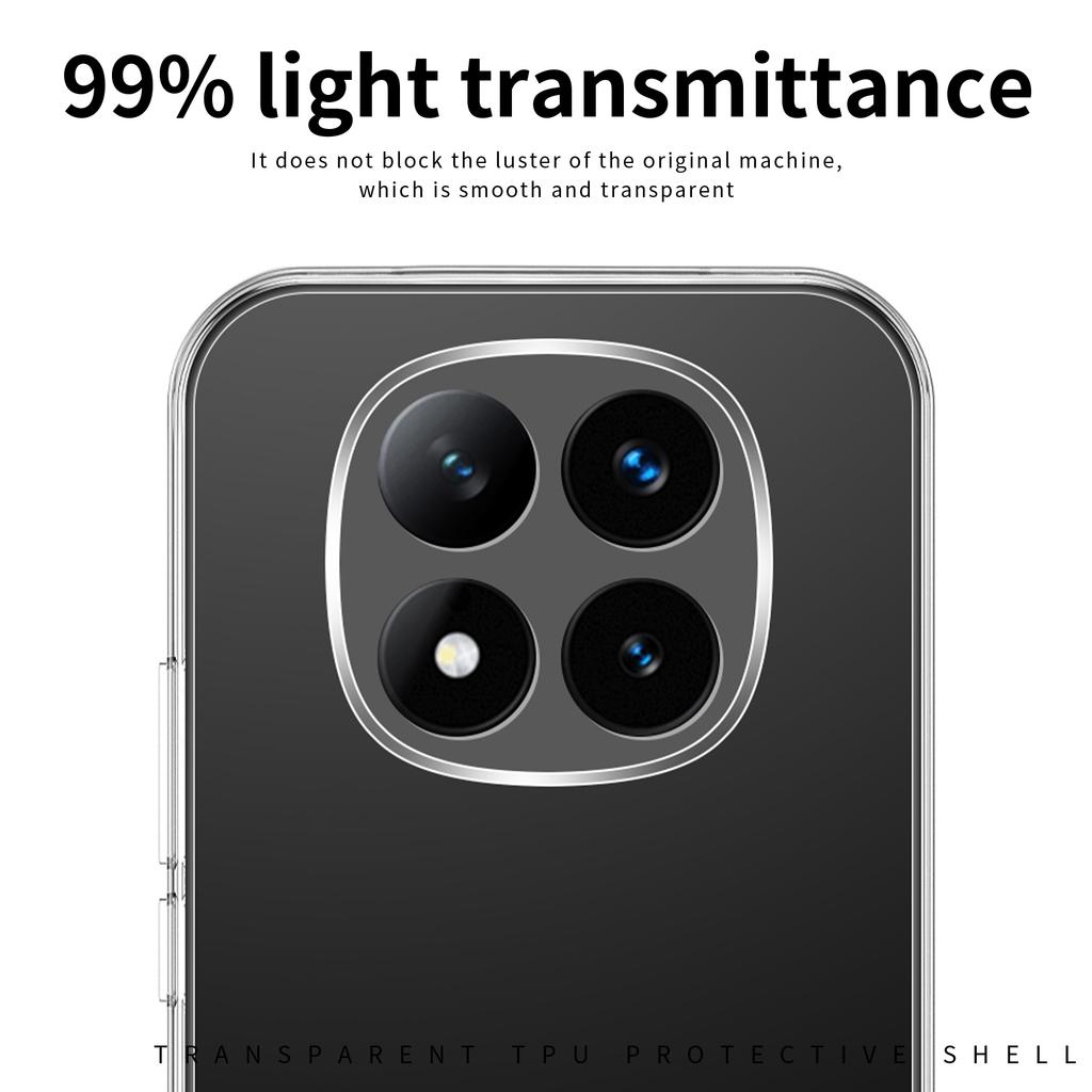 MOFI For Xiaomi Redmi Note 14 Pro 5G/Poco X7 5G Case Anti-Scratch Clear Soft TPU Phone Cover