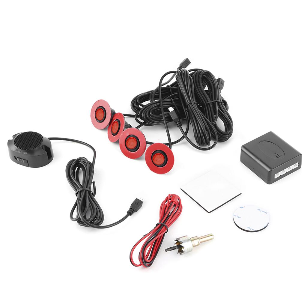 16.5mm Car BuiltIn Backup Radar Sensor Reversing Assistance with Audio Buzzer Auxiliary Kit