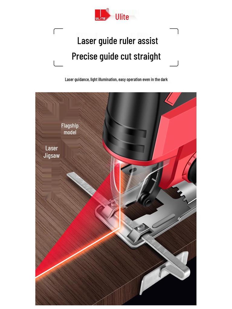 Youlite Multi-Function Electric Curve Saw: Compact Woodworking & Wire Saw with Flashlight.