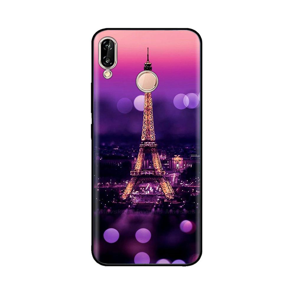 for Huawei P20 Lite Case Silicon Soft TPU Printed Phone Cover Case For Huawei P20lite P 20 Lite Bumper Case Shockproof 5.84 inch