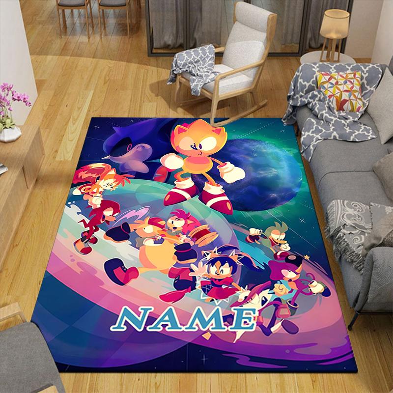 Custom 1Pc Sonic Boom Adventure Rug Office Carpet Indoor Outdoor Entrance Doormat Nonslip Soft And Comfortable Living Room D2915329