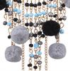 Women's Sweet Tassels Beads & Pompons Ear Pendants Long Dangle Earrings Eardrop Ladies Jewelry Christmas Gift