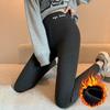 Calças Base Femininas Plus Size com Veludo - Quentes, Petite, Leggings Justas para Outono/Inverno 2025