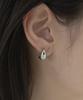 Novice Tokyo Mini Compact Oval Pierce / Silver
