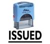 ISSUED Self Inking Rubber Stamp Office Stationary Custom Shiny Stamp