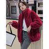 Women Zipper Thick Zipper Jackets Cardigan Long Sleeve Turtleneck Spliced Coats Casual Elegant Lady Outwear Warm Winter