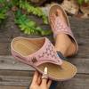 Elegant Women's Slide Sandals Comfortable Mid-Heel Round Toe Design, Easy Slip-On Casual Shoes