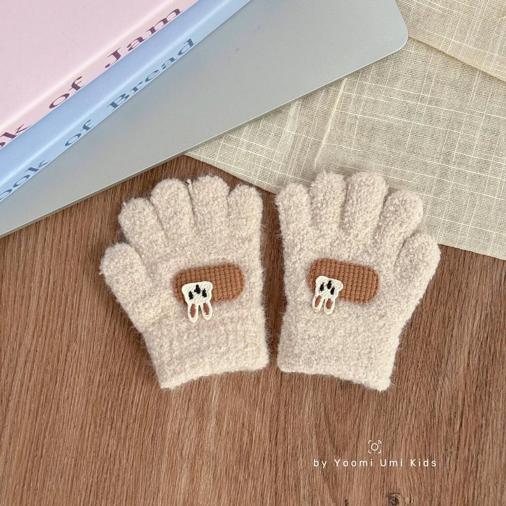 Winter Thickened Infant and Toddler Cold Proof Five Finger Knitted Finger Gloves for Men and Women
