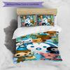 3-teiliges Octonauts Muster Bettwäsche-Set Bettbezug-Set enthält Bettbezug & Kissenbezüge, perfekte Ganzjahres-Schlafzimmerdekoration & Geschenk