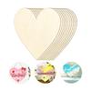 4-6cm Unfinished Wooden Hearts, Blank Wood Heart Slices for DIY Craft, Art, Home Decor, Wedding, Valentine's Day Projects