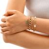 Trendy Stainless Steel Bracelet for Women, 18K Gold Plated Stackable Wrist Chain Minimalist Luxury Jewelry