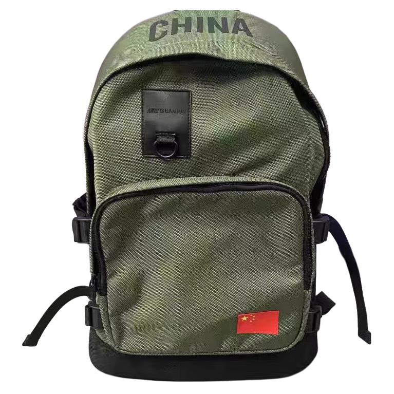 New Anta Fabric Backpack Unisex Jasper Green & Black 192330111-2