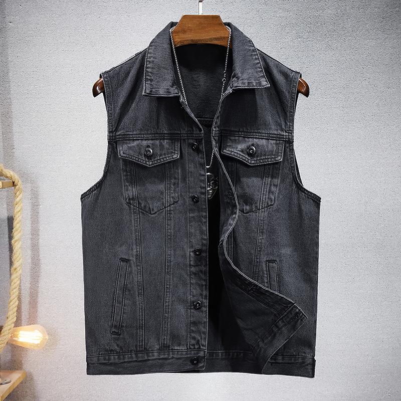 

Summer Women s Fashion Casual Denim Vest Slim Short Vest XXXXL темно-синього кольору