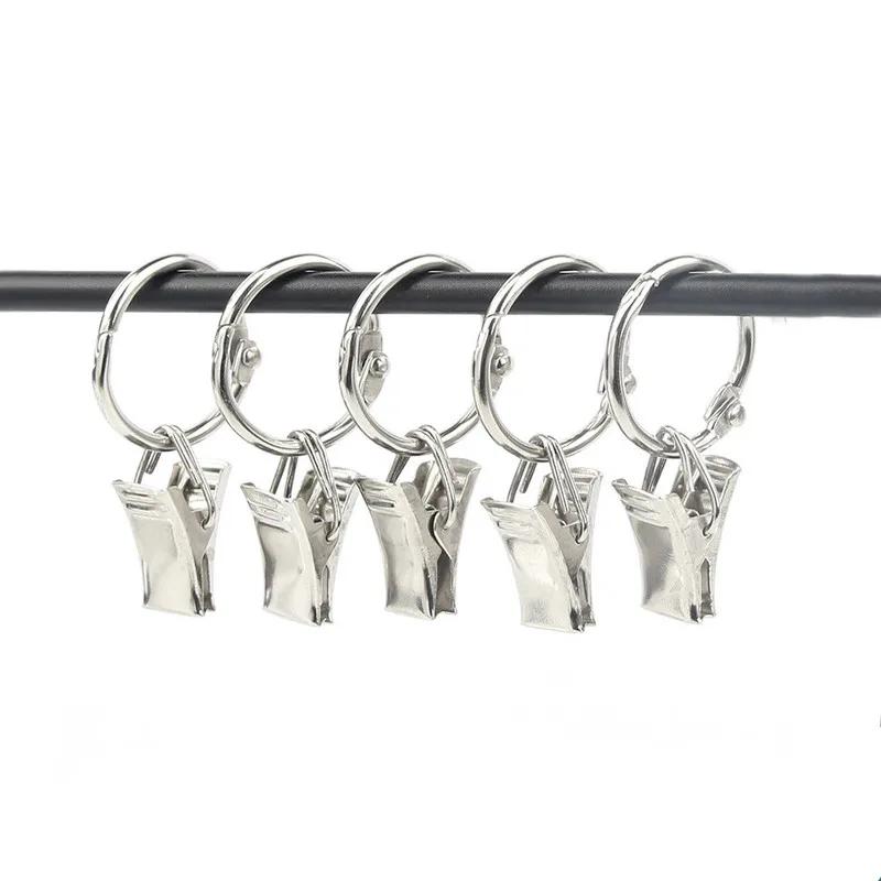 

10/30/50PCS LOT Home Decoration Curtain Accessories Split ring belt clip Colors Plastic Rings Eyelets for Curtains Grommet Top 10PCS