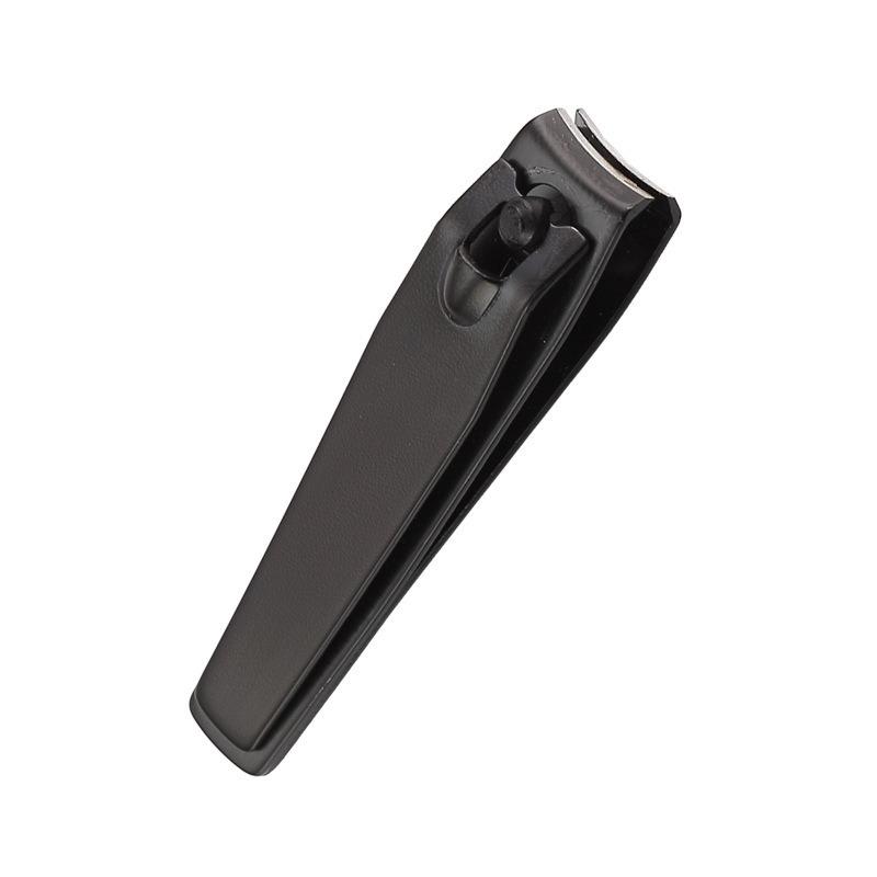 

Кусачки для ногтей из нержавеющей стали, черные, большие, с защитой от брызг, переносные кусачки для ногтей, инструменты для маникюра 0817 чёрный