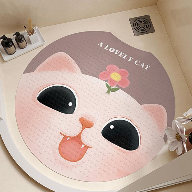 

Круглый коврик для ванной противоскользящий бытовой для душевой комнаты детский для купания под ногами коврик для ванной коврик для пола противоскользящий присоска round notch 55 * 55cm