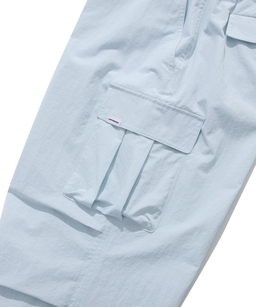 COVERNAT WOMAN Parachute Cargo Pants Light Blue