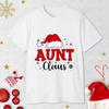 Family Claus Shirts Christmas Family Togrther Matching T-shirt Outfit Matching Xmas Dad Mom Uncle Aunt Grandpa Grandma Tee Tops