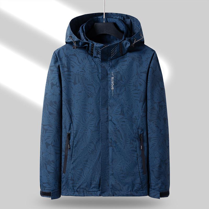 Men's Windproof Waterproof Camouflage Outdoor Jacket - Plus Size Spring/Autumn Fishing & Mountaineering Outerwear