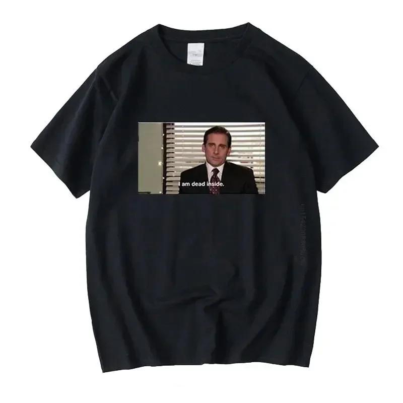 Jeg er død inni sommer Herre Dame T-skjorte Topp The Us Office Herre Dame T-skjorter Meme Morsomme T-skjorter Camisas Hombre Oversized