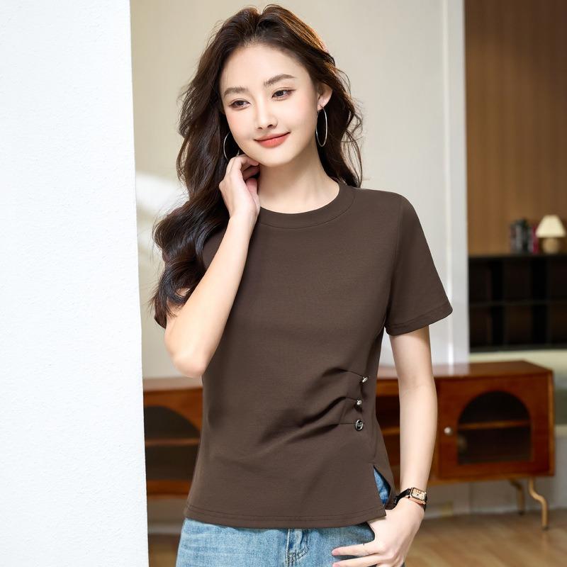 Summer Women's Hundred Slim Short Sleeve T-Shirt