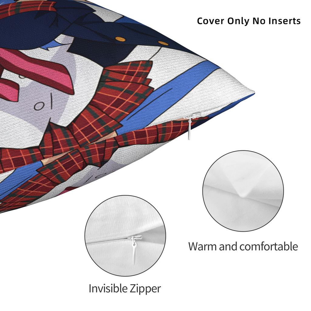 Pillow Cover Konata Izumi L-Lucky S-Star Vintage Pillow Case For Couch Sofa Bedroom Pillowcases