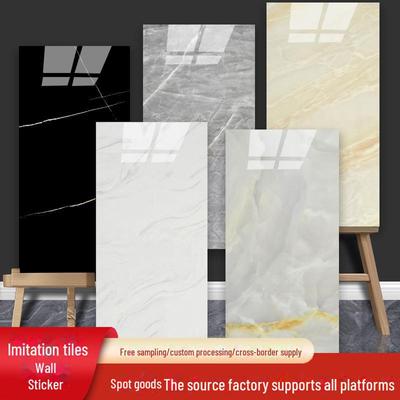 Waterproof Self-Adhesive Kitchen and Bathroom Tile Wall Stickers: Imitation Tile Design for Easy Renovation
