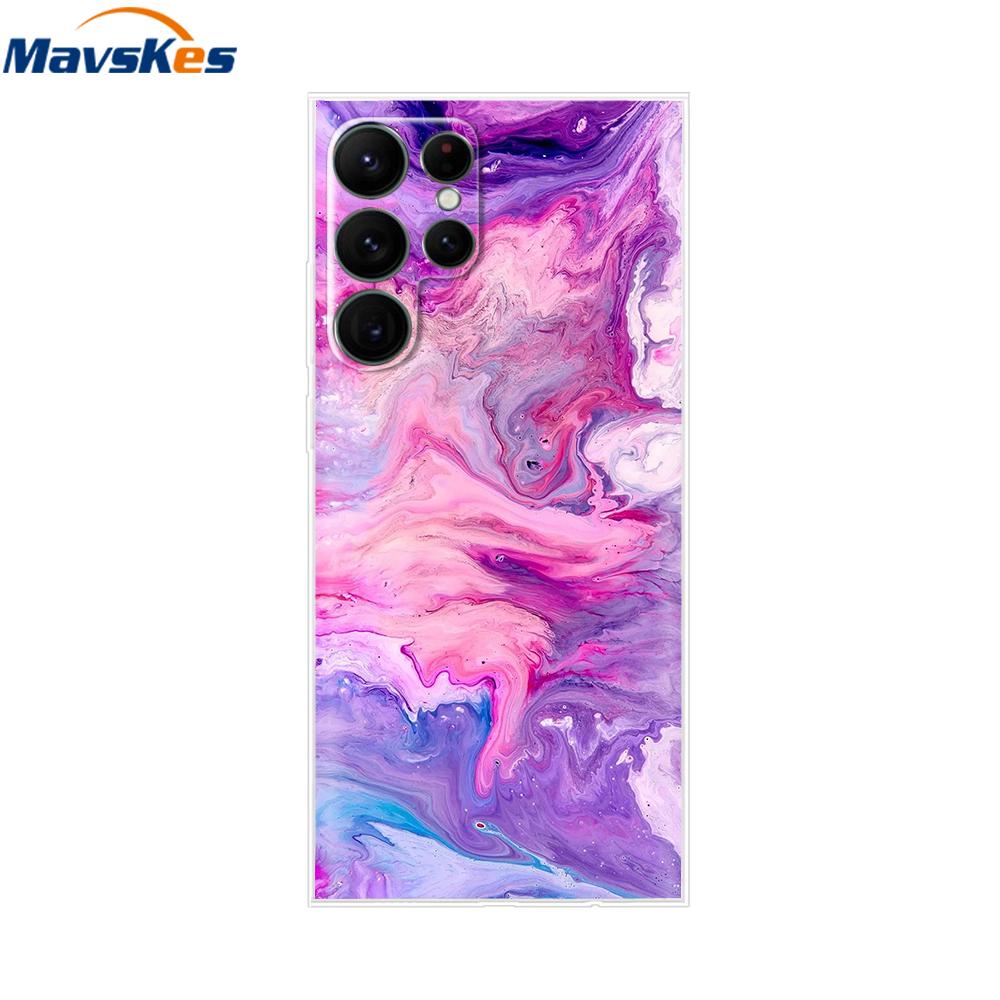 For Samsung Galaxy S22 Case S22 Ultra Transparent TPU Soft Silicon Cover For Samsung S22 Plus GalaxyS22+ Back Cases Phone Bumper