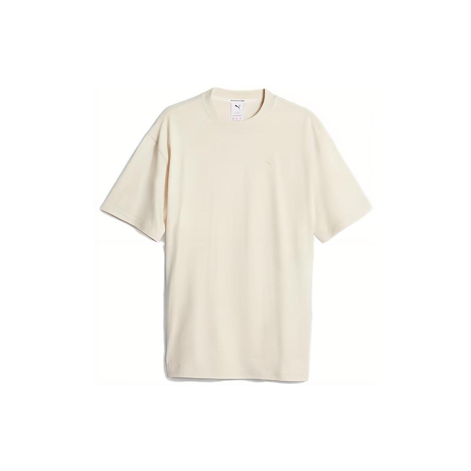 

Puma Mmq Solid Color Crew Neck Short Sleeve T-Shirt Unisex Tops Beige 620818-87 XL