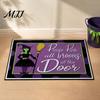Indoor Balcony Entrance Mat 3D Halloween Rug, Spooky Welcome Absorbent Doormat, Festive Doorway Rug Non-Slip Diatomaceous Earth for Home Bathroom