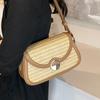 New popular niche design Mori straw woven armpit small square bag versatile foreign style commuting seaside vacation messenger bag