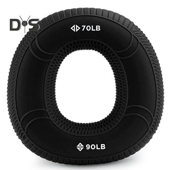 Pierścień do treningu siły silikonowej, antypoślizgowy pierścień do treningu przedramion i palców, koło do wzmacniania dłoni, przenośny trening rehabilitacyjny dłoni