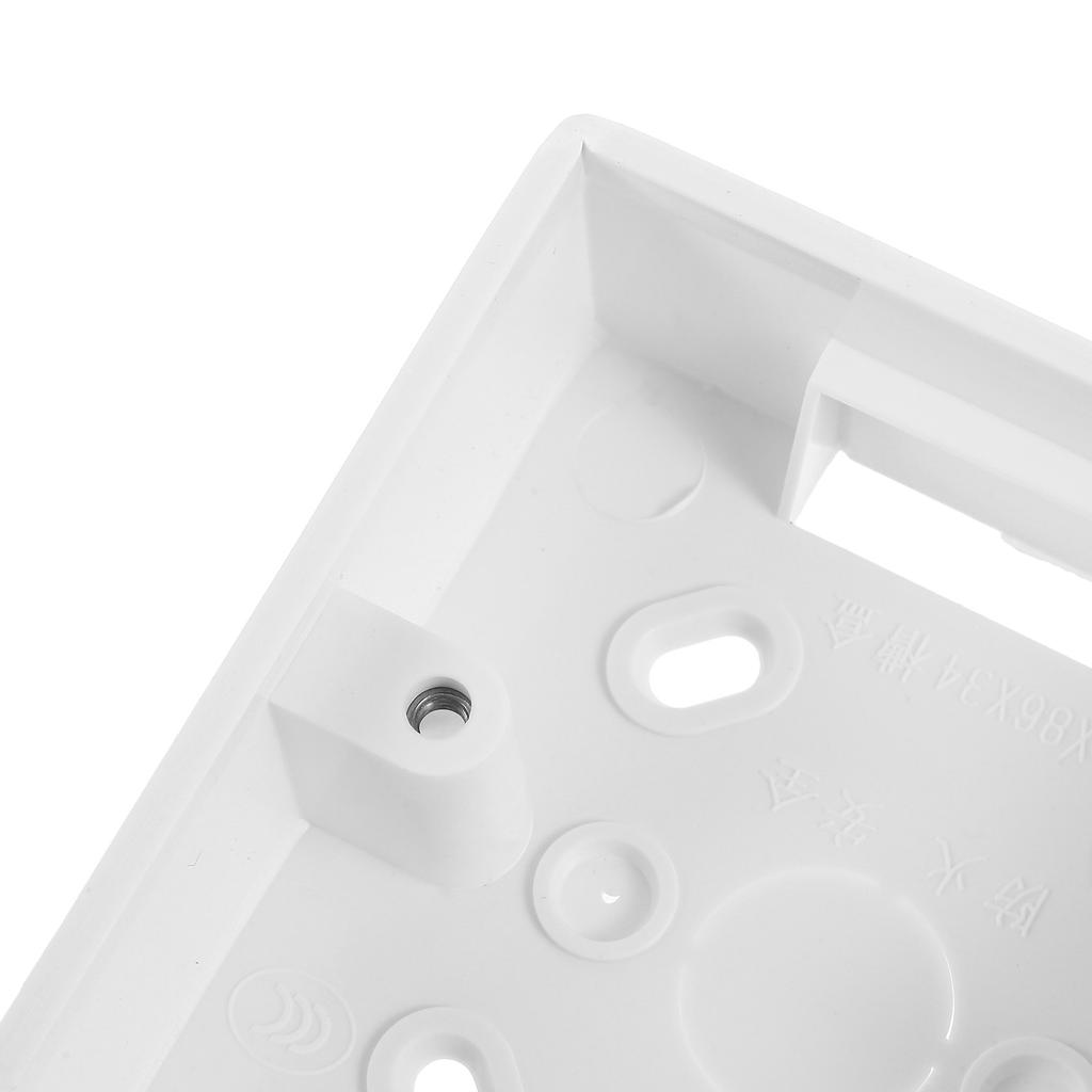 12Pcs Single Gang Wall Switch Dustproof Recessed Flush Mount Junction Box Fire Resistant Electrical Socket Cover