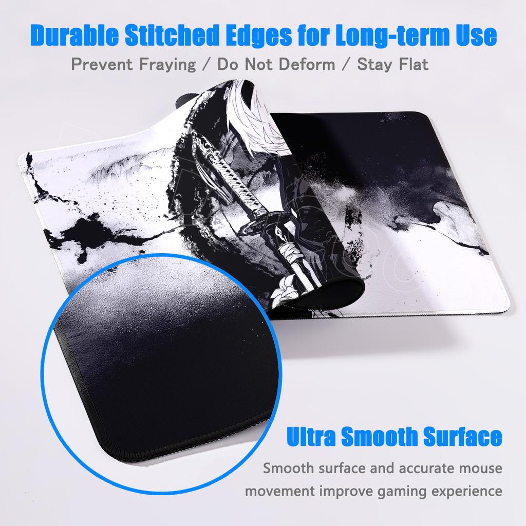 E-sports Pretty NieR:Alfombrilla de ratón Automata 2B Alfombrilla de goma grande para mesa Alfombrilla de ratón para juegos de PC Alfombrilla para escritorio de portátil Alfombrilla antideslizante para teclado de ordenador