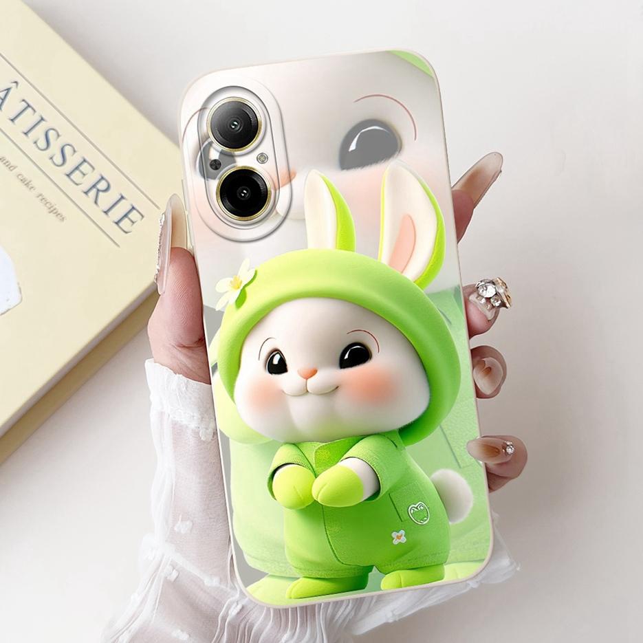 For Realme C67 4G Case RMX3890 Cute Panda Cartoon Cover Anti-Drop Phone Case For Realme C67 RealmeC67 4G Back Covers Soft Fundas