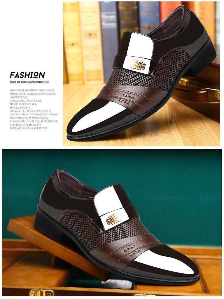 Men's Large Size British Casual Leather Shoes – 2024 Spring & Autumn Business Formal Collection