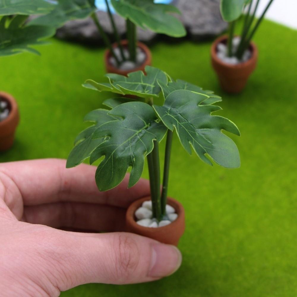 1:12 Dollhouse Miniature Simulation Vase 8 Styles Finished Flower Miniature Dollhouse Decorations