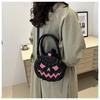 2024 Trendy Cartoon Pumpkin Crossbody Bag: Stylish, Large Capacity, Casual, Perfect for Halloween.