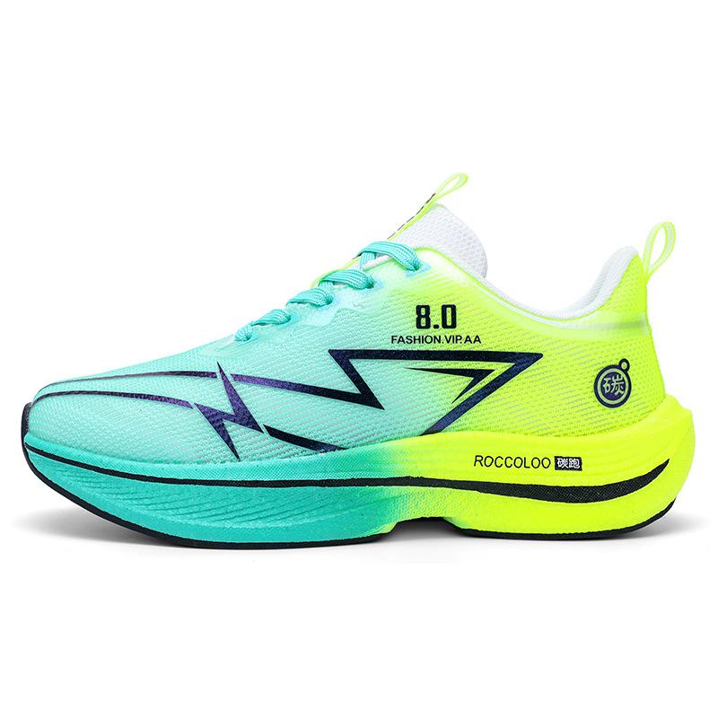 Carbon board running shoes autumn and winter sports students and older children professional sports racing air cushion running shoes