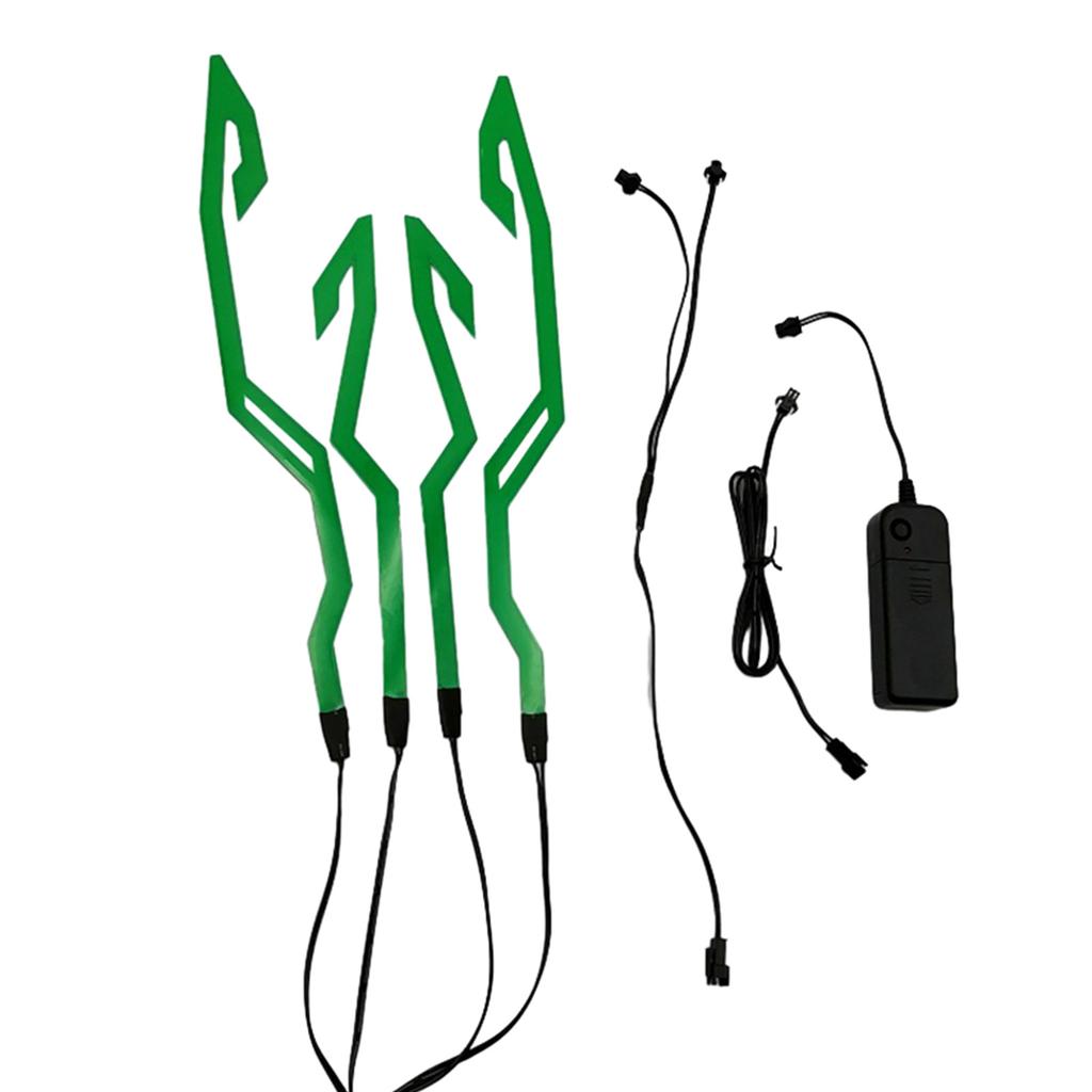 Motorradhelm-Licht-Set, Helm-Fahrrad-LED-Aufkleber-Licht Nachtfahrsignal-Helmlicht für Motorrad-Fahrrad