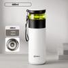 480ML Stainless Steel Cold Insulation Coffee Cup With Lid Household Ceramic Liner Water Bottle Kitchen Thermos Bottle