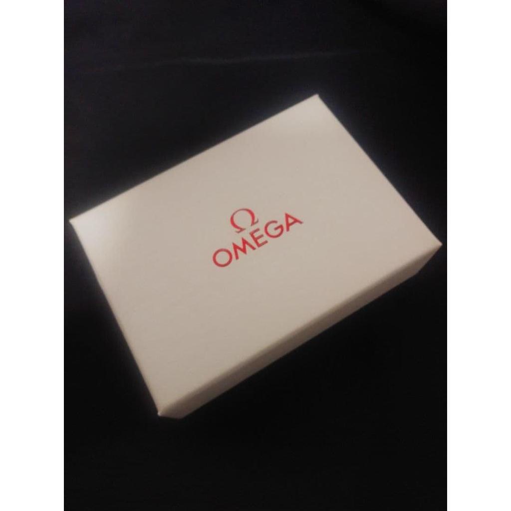 Used New OMEGA Omega card case with box (gray color)